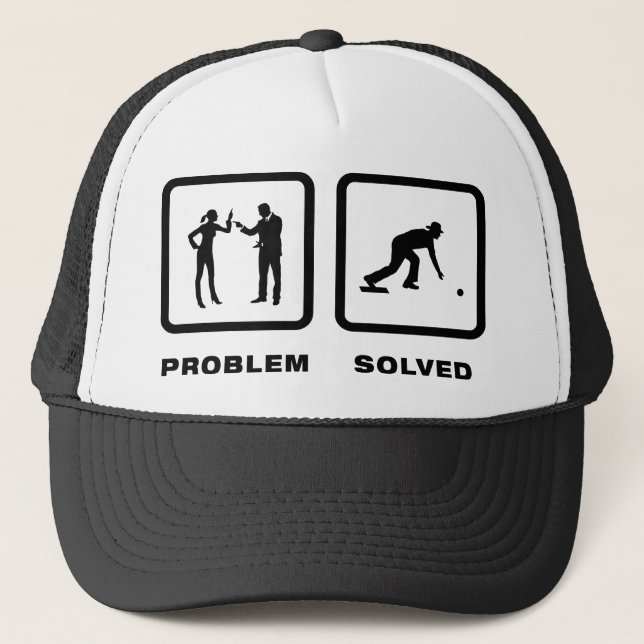 Lawn Bowl Trucker Hat (Front)