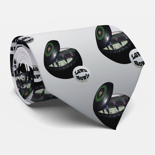 Lawn Bowlers In A Lawn Bowl,   Neck Tie (Rolled)