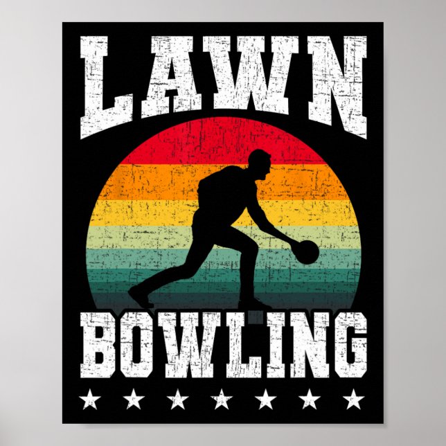 Lawn Bowling Bowler  Poster (Front)