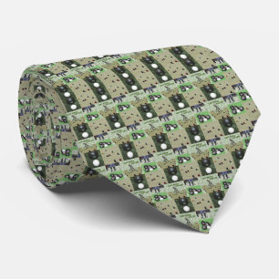 Lawn Bowling Photo Collage, Neck Tie
