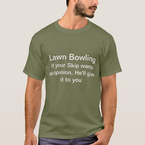 Lawn bowling t shirt T_Shirt