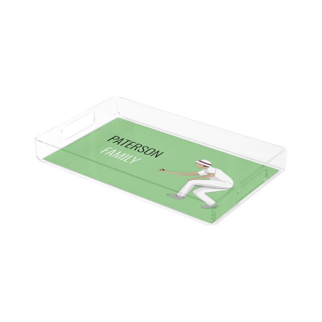 Lawn Bowls Acrylic Tray (Angled)