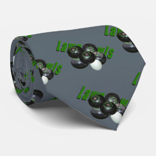 Lawn Bowls And Logo, Neck Tie