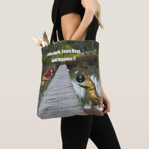 Lawn Bowls Australia Split Happens, Totebag Tote Bag
