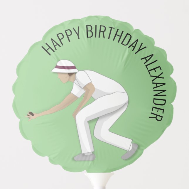 Lawn Bowls Balloon (Front)