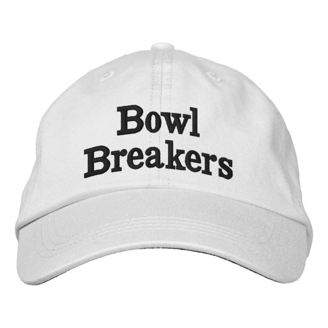 Lawn Bowls Bowl Breakers Team Name,  Embroidered Baseball Cap (Front)