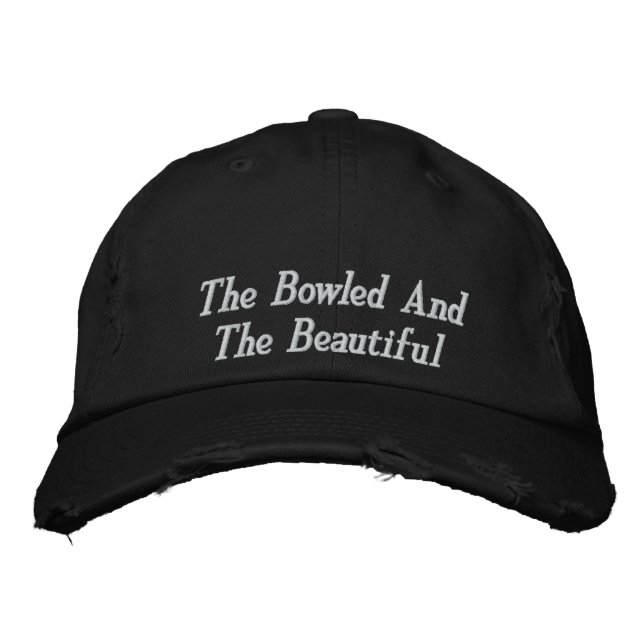 Lawn Bowls Bowled Beautiful Embroidered Hat, Embroidered Baseball Cap (Front)