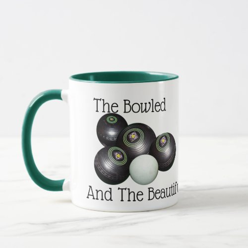 Lawn Bowls Bowled Beautiful Logo Mug