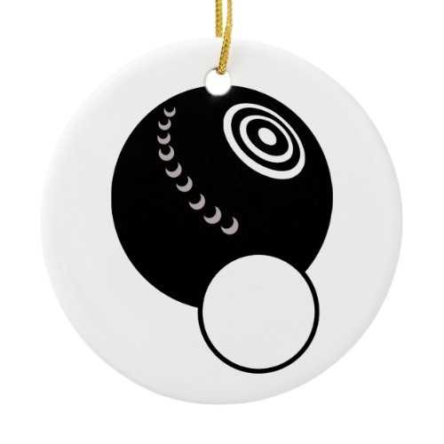 Lawn Bowls Ceramic Ornament
