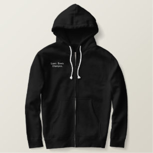 Lawn Bowls Champion Embroidered Logo, Hoodie