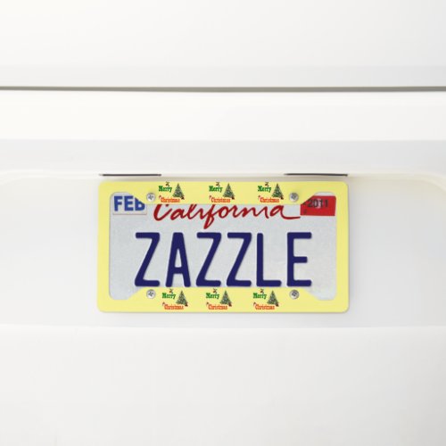 Lawn Bowls Christmas Style License Plate Frame