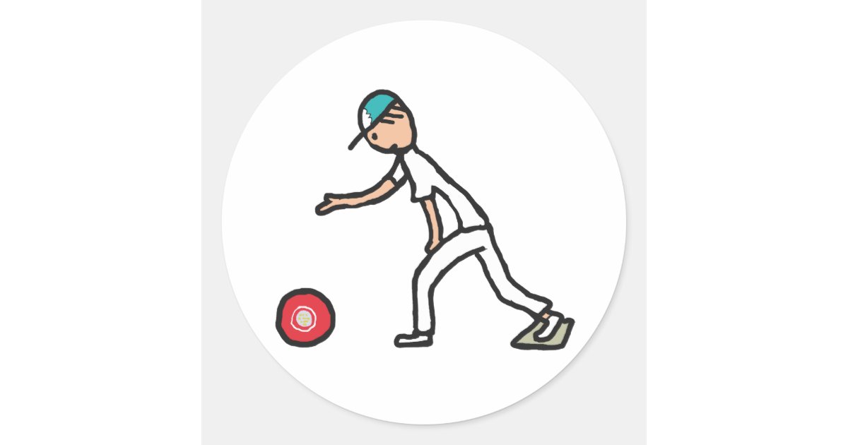 Lawn Bowls Classic Round Sticker Zazzle