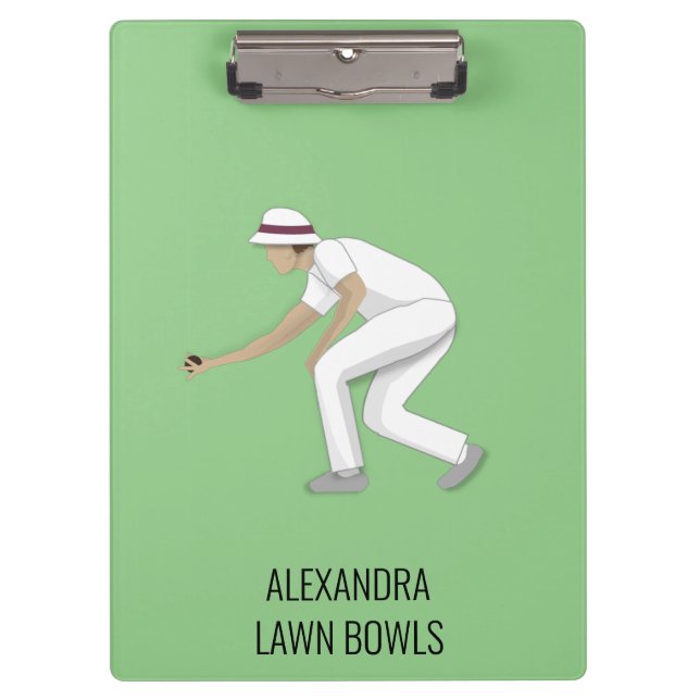 Lawn Bowls Clipboard (Front)
