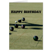 Lawn Bowls Close Call, Birthday (Front)