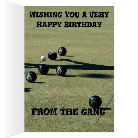 Lawn Bowls Close Call, Birthday (Inside (Right))