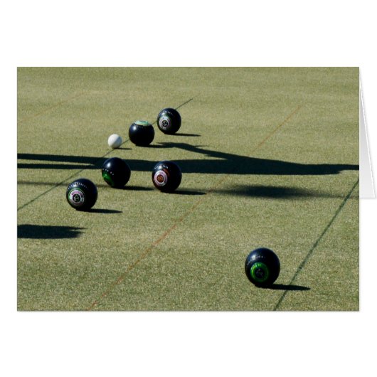 Lawn Bowls Close Call, Cards (Front Horizontal)