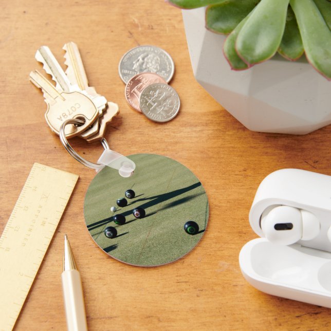 Lawn Bowls Close Call, Key Ring (Desk)