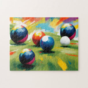 Lawn Bowls Color Splash, Jigsaw Puzzle