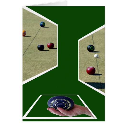 Lawn Bowls Dimensional Art, Cards (Front)