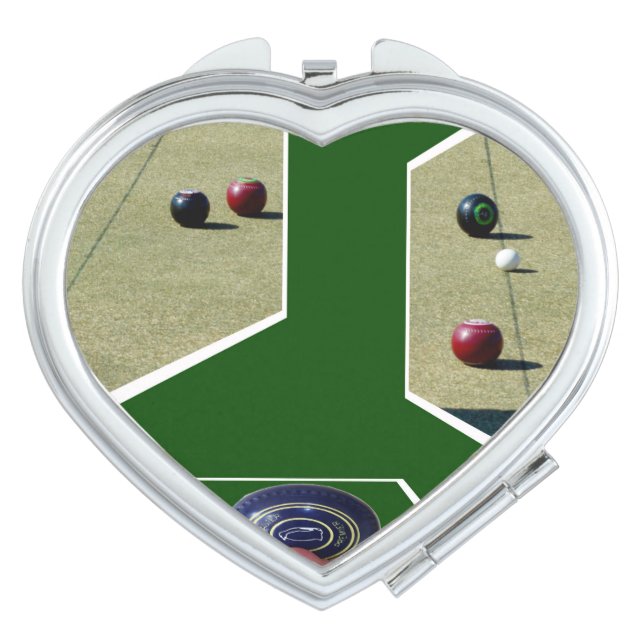 Lawn Bowls Dimensional Art, Mirror For Makeup (Front)