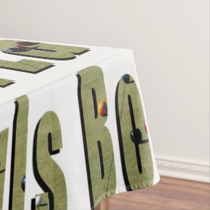 Lawn Bowls Dimensional Picture Logo, Tablecloth