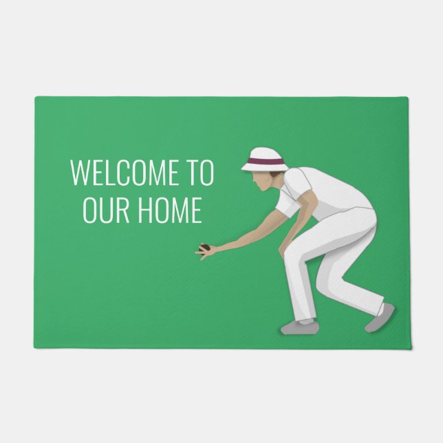 Lawn Bowls Doormat (Front)