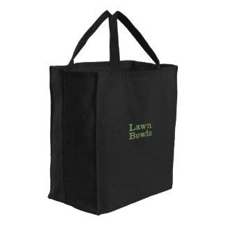 Lawn Bowls, Embroidered Tote Bag