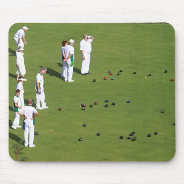 Lawn Bowls England Mouse Pad (Front)