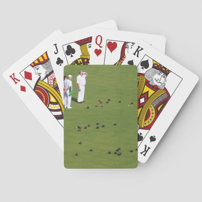 Lawn Bowls England Poker Cards (Back)