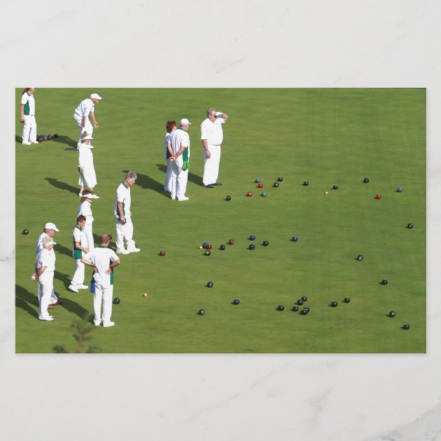 Lawn Bowls England Stationery (Front)