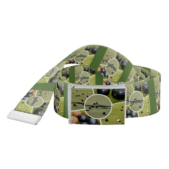 Lawn Bowls Five Picture Photo Collage, Belt  (Snake)