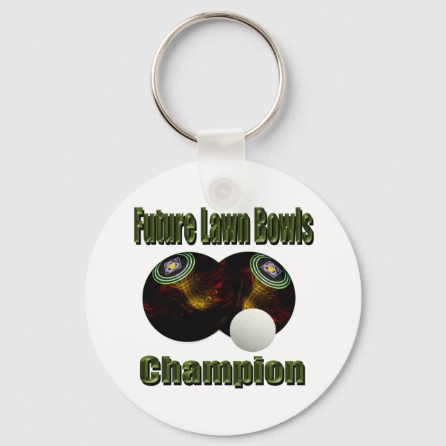 Lawn Bowls Future Champ, Keyring (Front)