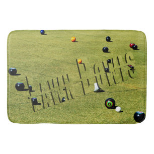 Lawn Bowls Game And Logo, Bathroom Mat