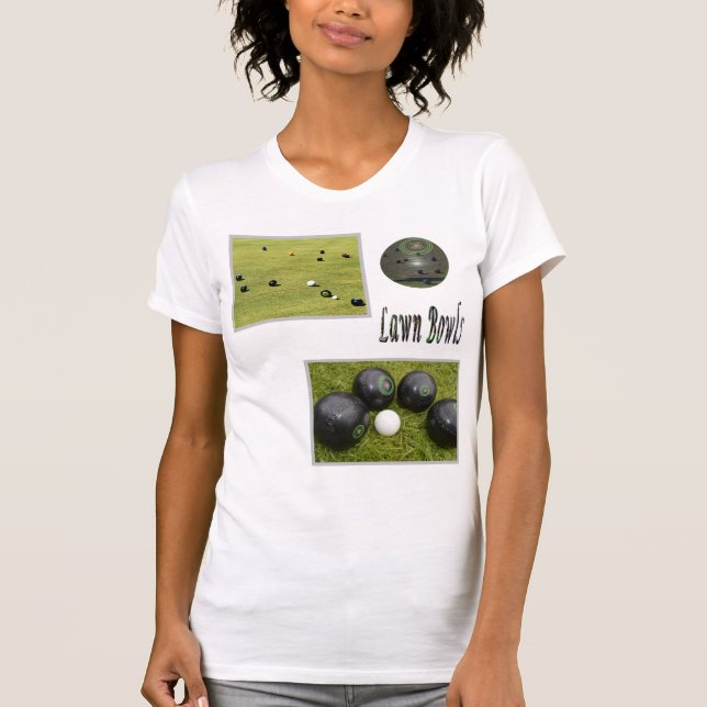 Lawn Bowls Game Design, T-Shirt (Front)