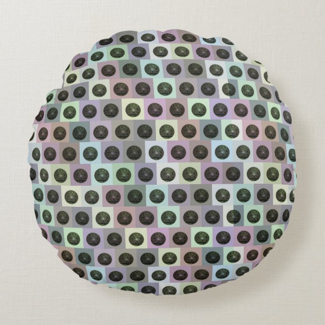 Lawn Bowls Get Your Groove On, Round Pillow (Front)