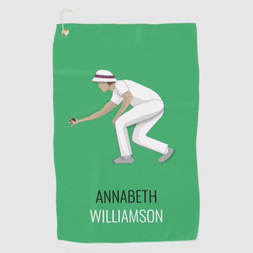 Lawn Bowls Golf Towel