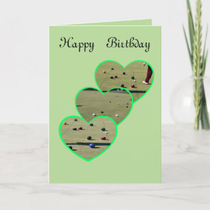 Lawn Bowls Happy Birthday Greeting Card, Letterpress Thank You Card