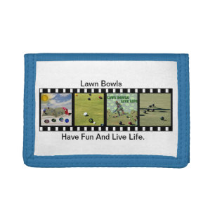 Lawn Bowls Have Fun And Live Life, Tri-fold Wallet