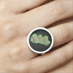 Lawn Bowls Images In heart Shapes, Ring