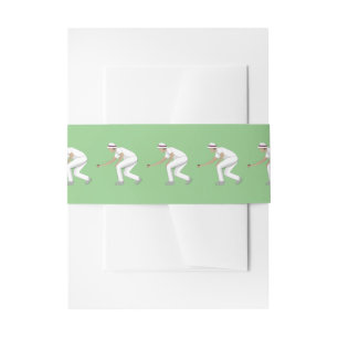 Lawn Bowls Invitation Belly Band