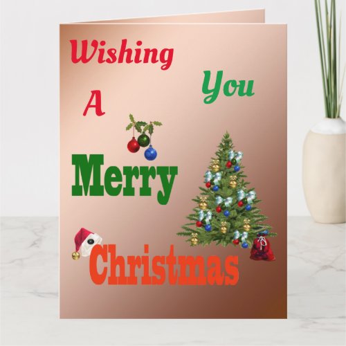 Lawn Bowls Jumbo Christmas Card Card