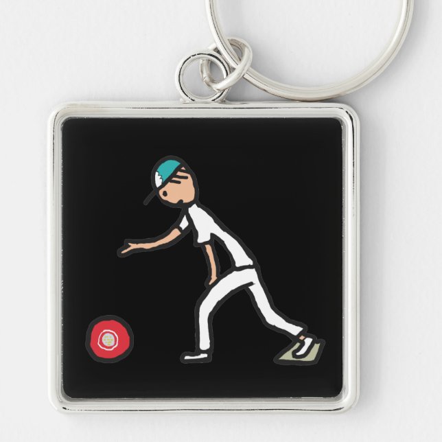 Lawn Bowls Keychain (Front)