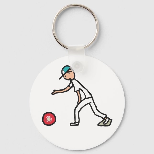 Lawn Bowls Keychain (Front)