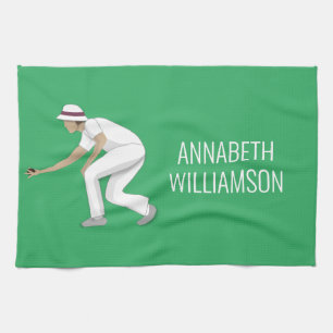Lawn Bowls Kitchen Towel