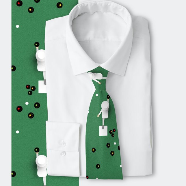 Lawn Bowls Legends  Neck Tie (Lawn bowls, sport, bowling, grandparents, )