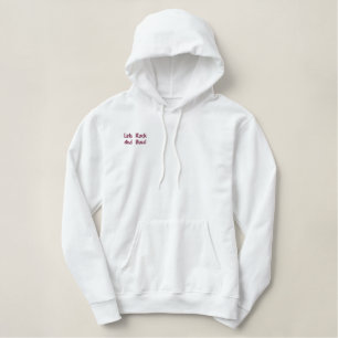 Lawn Bowls Lets Rock And Bowl Logo, Embroidered Hoodie