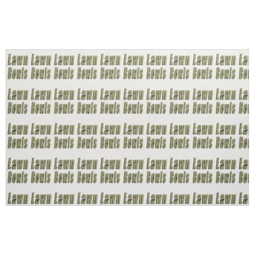Lawn Bowls Logo Made With Lawn Bowls, Fabric