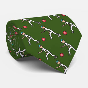Lawn Bowls Neck Tie