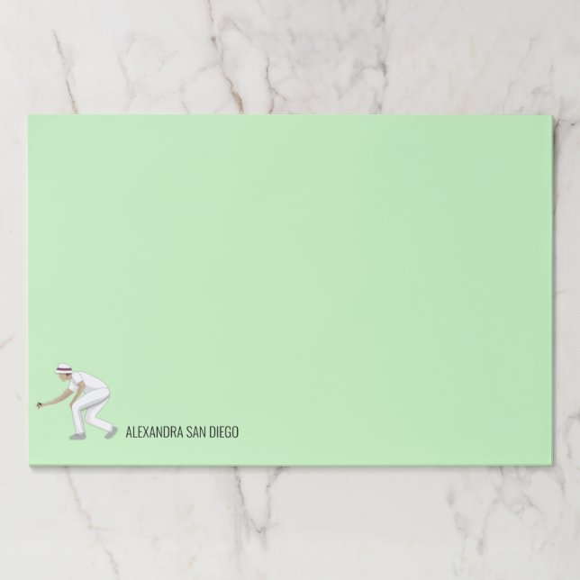 Lawn Bowls Paper Pad (Front)
