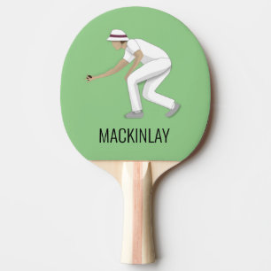 Lawn Bowls Ping Pong Paddle